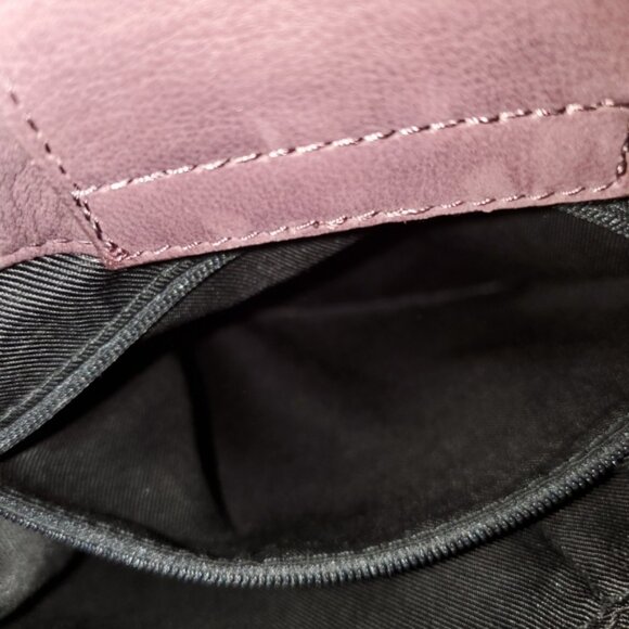 Vintage Lucky Brand Suede Leather Tassel Sachel Crossbody In Maroon - Picture 5 of 13